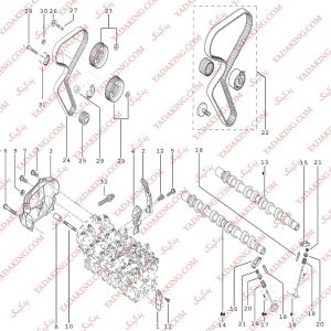 Yadaking-یدکینگ-لوازم یدکی-قطعات خودرو-لوازم یدکی-ال90-ساندرو-کیت-تسمه تایم-سایپایدک-