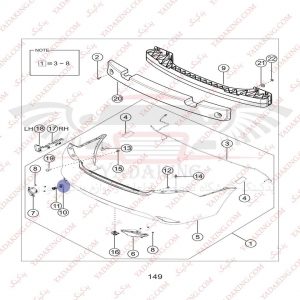 سنسور-دنده-عقب-سفید-ساینا-سایپایدک102800-سایپایدک102208.2-Yadaking-یدکینگ-لوازم یدکی-قطعات خودرو-سایپایدک-احمدلو-شرکتی-